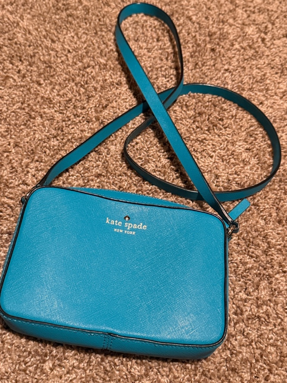 Kate Spade Mikas Pond Clover - Small Saffiano Leather Crossbody - EUC!